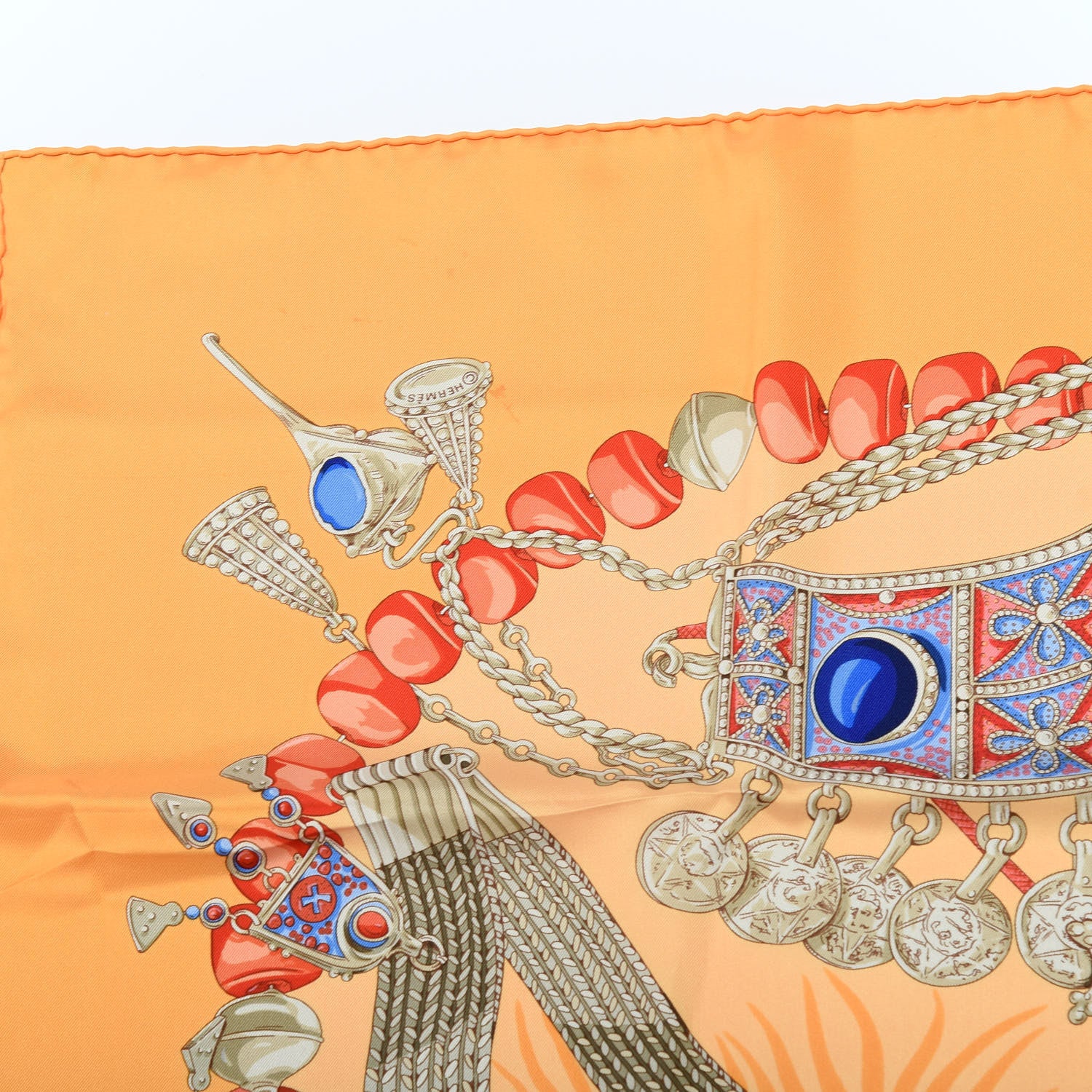 Hermes Silk Terres Precieuses Scarf 90 4 of 7