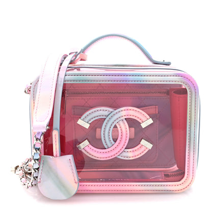 Chanel PVC Lambskin Filigree Small CC Filigree Vanity Case Pink Multicolor 1 of 10