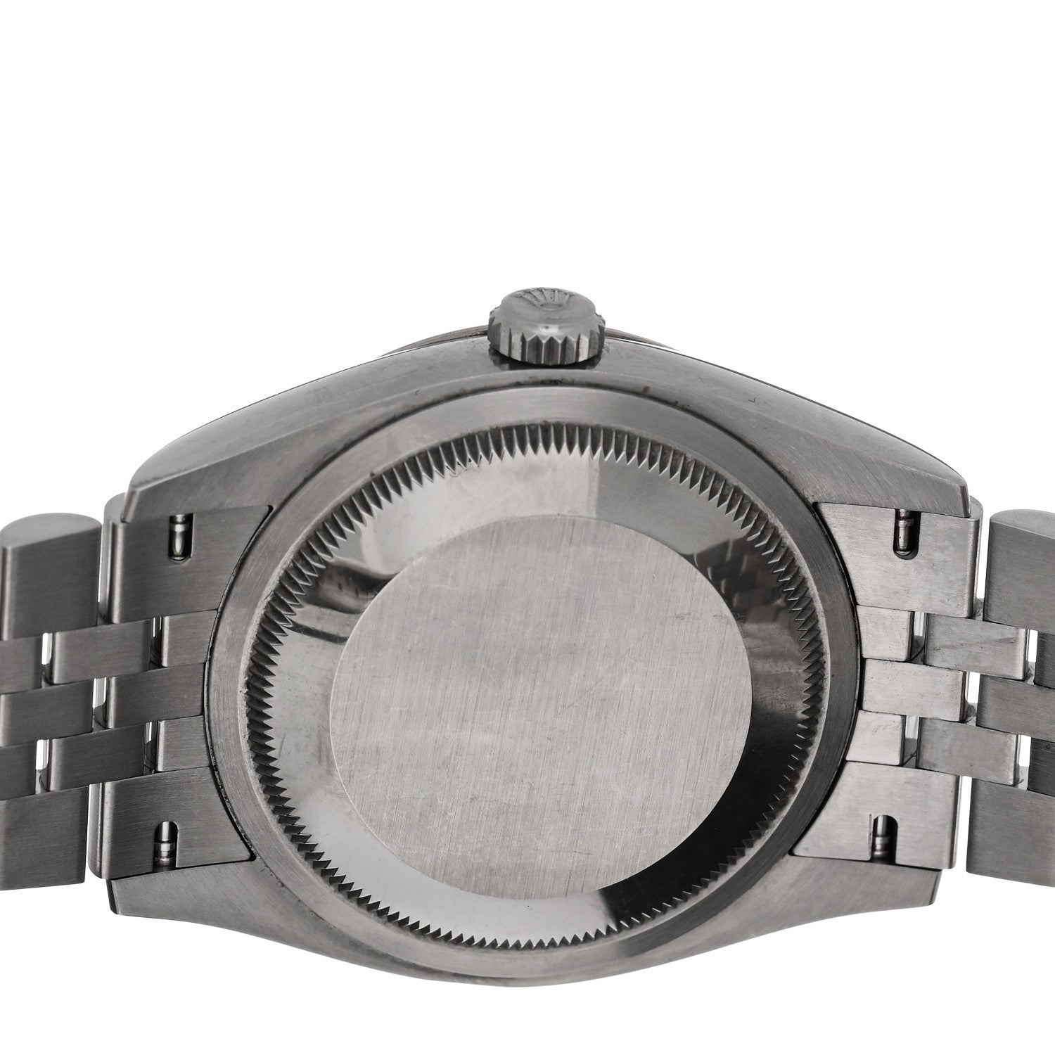 Rolex Stainless Steel 18K White Gold Diamond 36mm Oyster Perpetual Datejust Watch Black 126234 4 of 5
