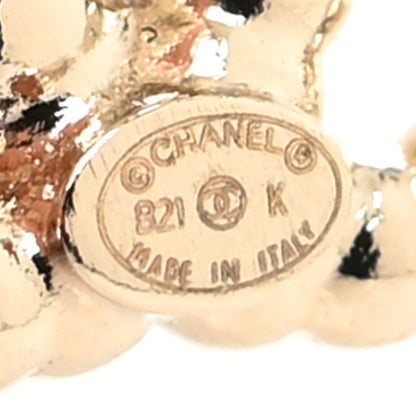 Chanel Pearl CC Earrings Gold 4 of 4