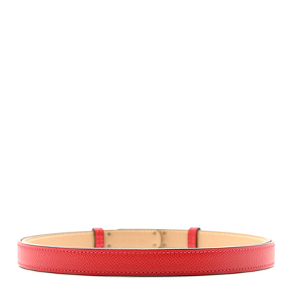 Hermes Epsom Kelly Belt Rouge Casaque 2 of 5