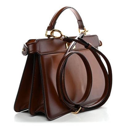 Fendi Vitello King Tamponato Medium Peekaboo I SEE U East West Satchel Cuoio 3 of 11
