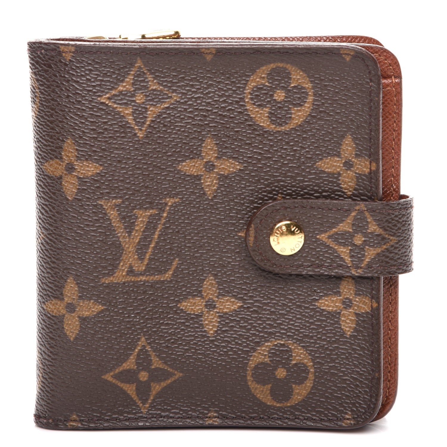 Louis Vuitton Monogram Compact Zippe Zipped Wallet 1 of 8