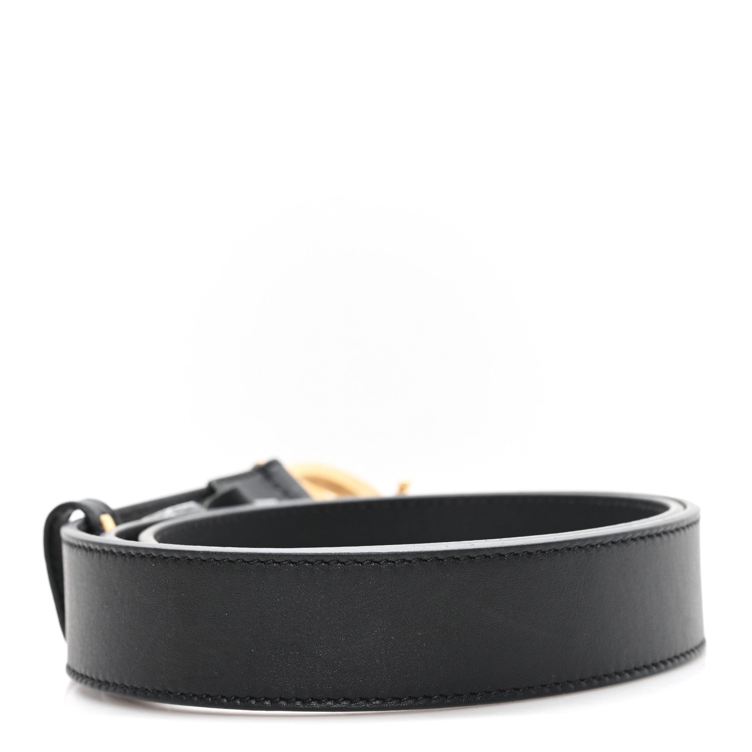 Gucci Calfskin Double G 30mm Belt 80 32 Black 2 of 4