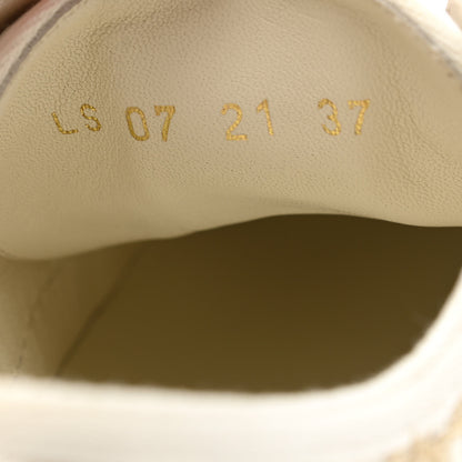 Christian Dior Canvas Oblique Walk'N'Dior Low Top Sneakers 37 Gold 8 of 9