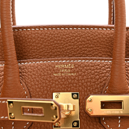 Hermes Togo Birkin 25 Gold 6 of 11