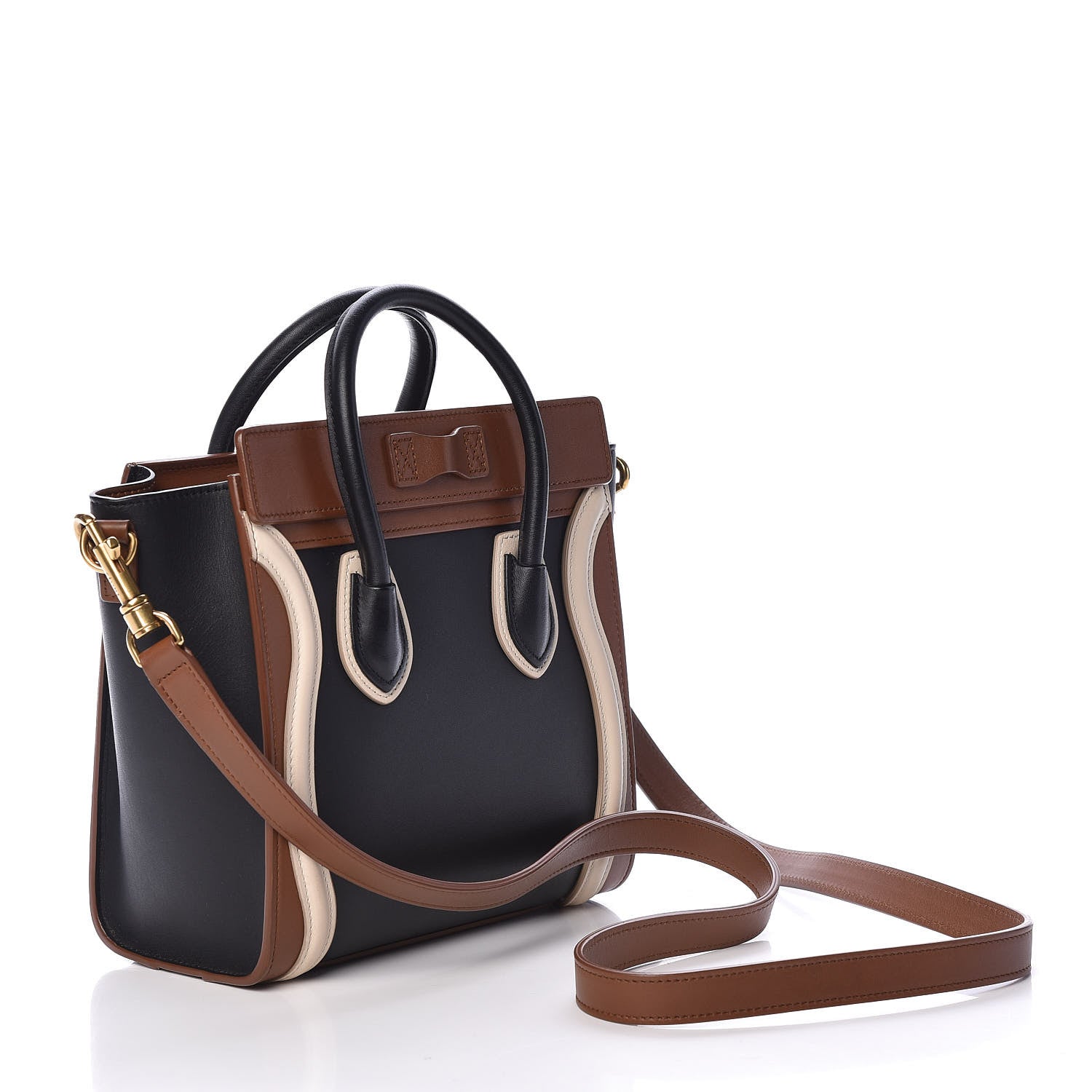Celine Satin Calfskin Nano Tri-Color Luggage 3 of 9