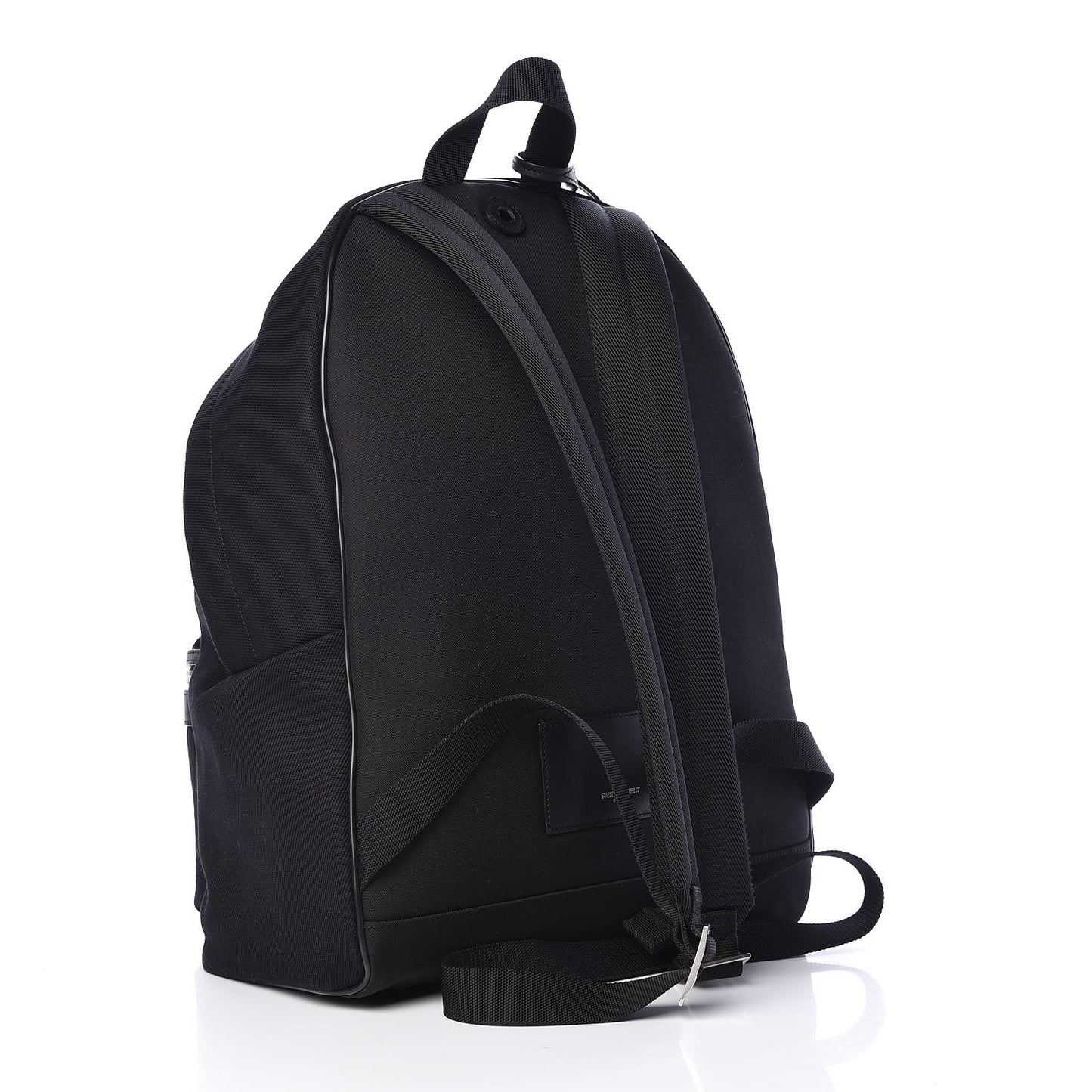 Canvas Signature Embroidered City Backpack Black