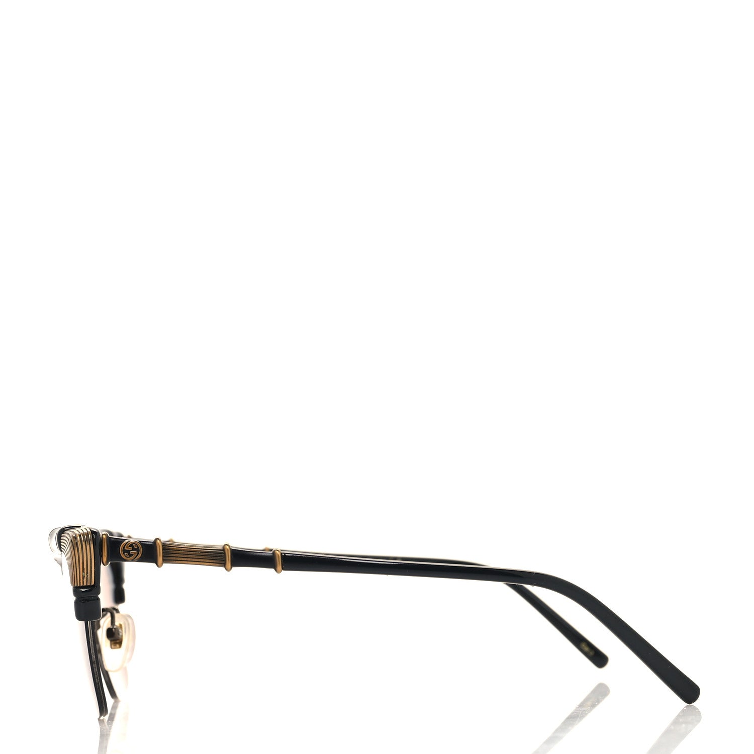 Gucci Acetate Metal Bamboo Sunglasses GG660S Black 3 of 6
