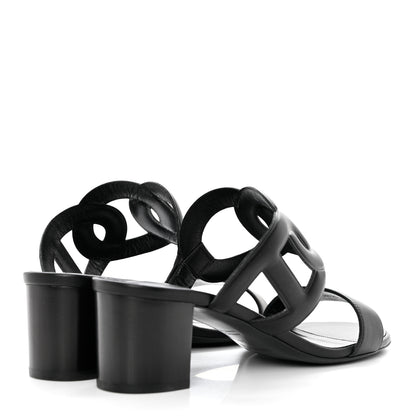 Hermes Nappa Bikini Sandals 38.5 Black 4 of 8