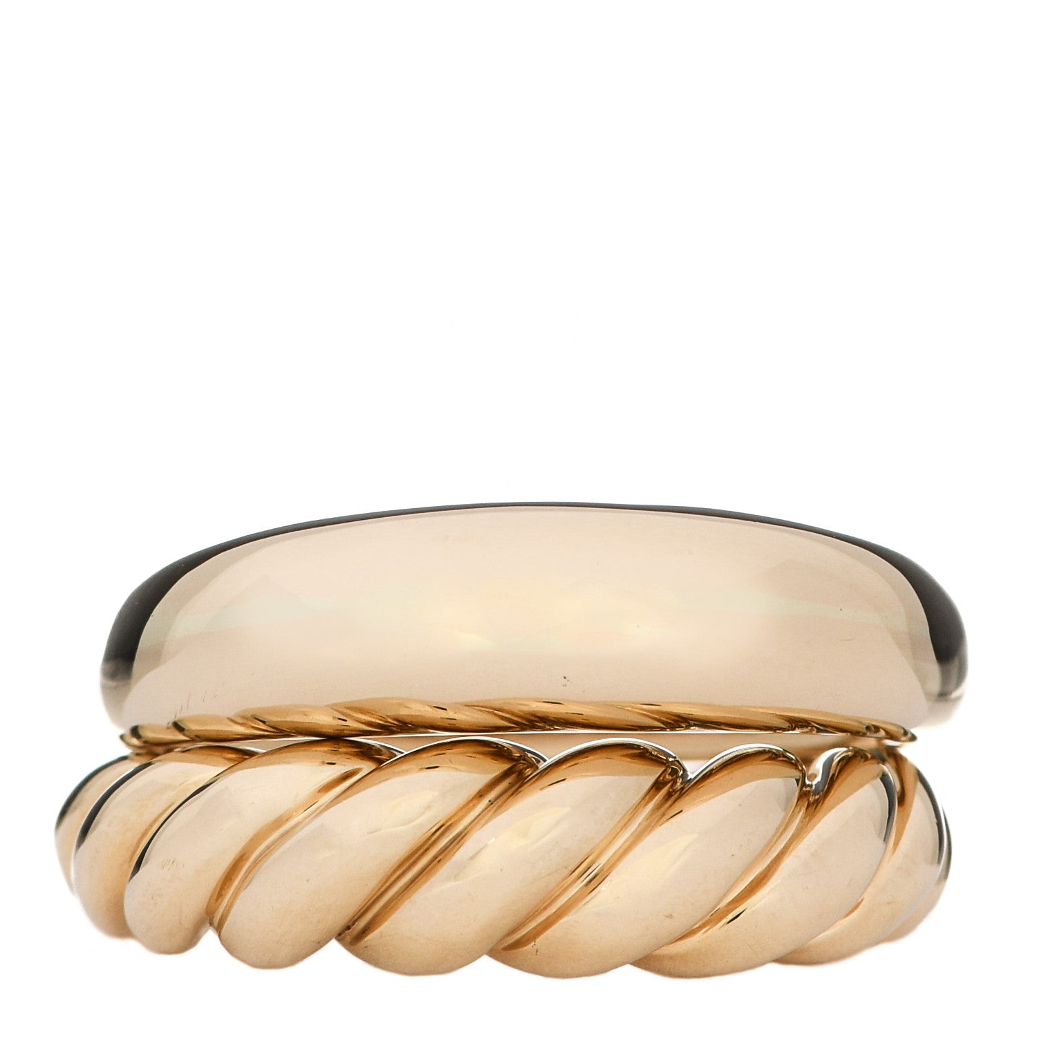 David Yurman 18K Yellow Gold Pure Form Stack Rings 52 6 1 of 5