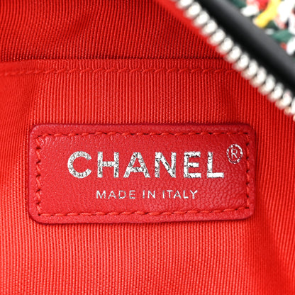 Chanel Tweed Calfskin Waist Bag Black Multicolor 6 of 9