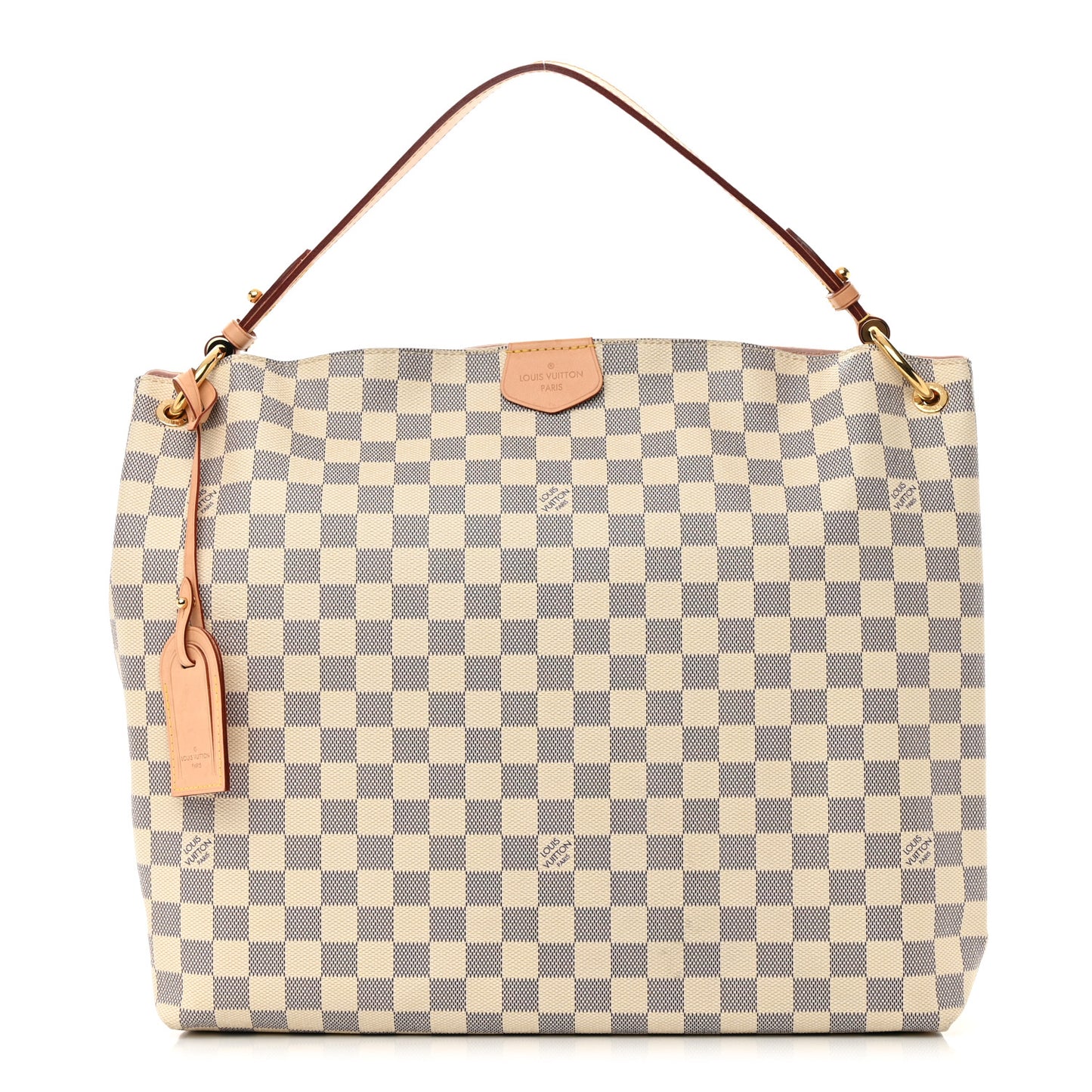 Damier Azur Graceful MM Rose Ballerine