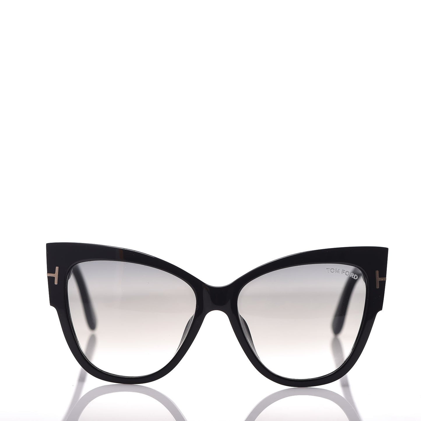 Acetate Anoushka Cat Eye Sunglasses TF371 Black