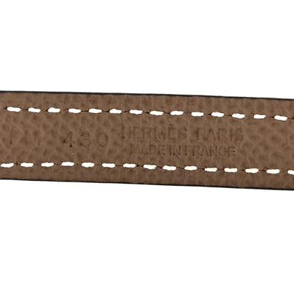 Hermes Swift Epsom 13mm Focus Belt 75 30 Black Etoupe 5 of 5