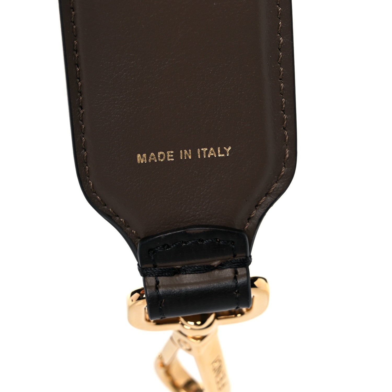 Fendi Vitello Century Bi-Color FF 1974 Embossed Strap You Maya Black 4 of 5