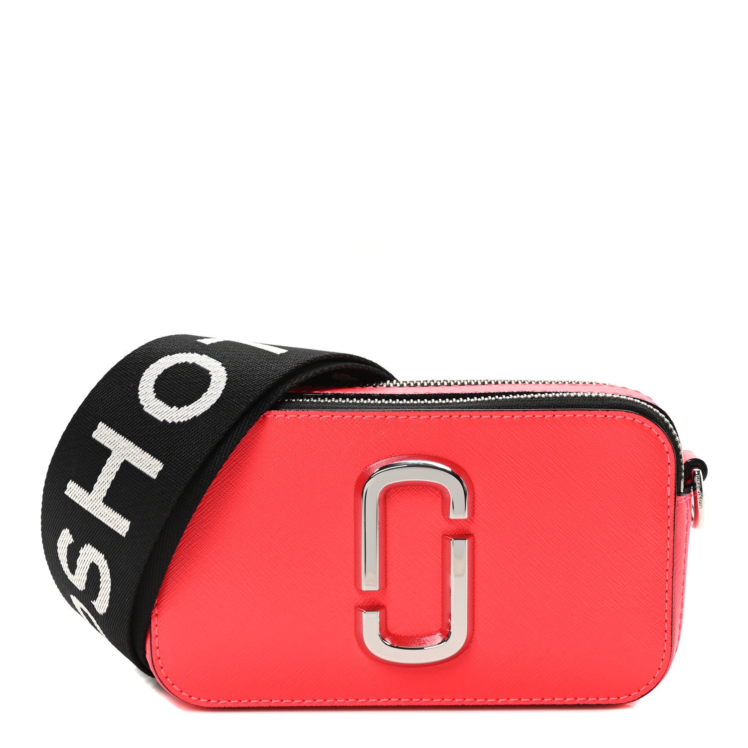 Marc Jacobs Saffiano Small Snapshot Camera Bag Hot Pink 1 of 10