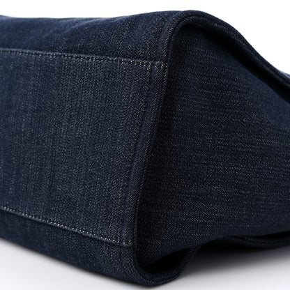 Chanel Denim Medium Deauville Tote Dark Blue 9 of 10