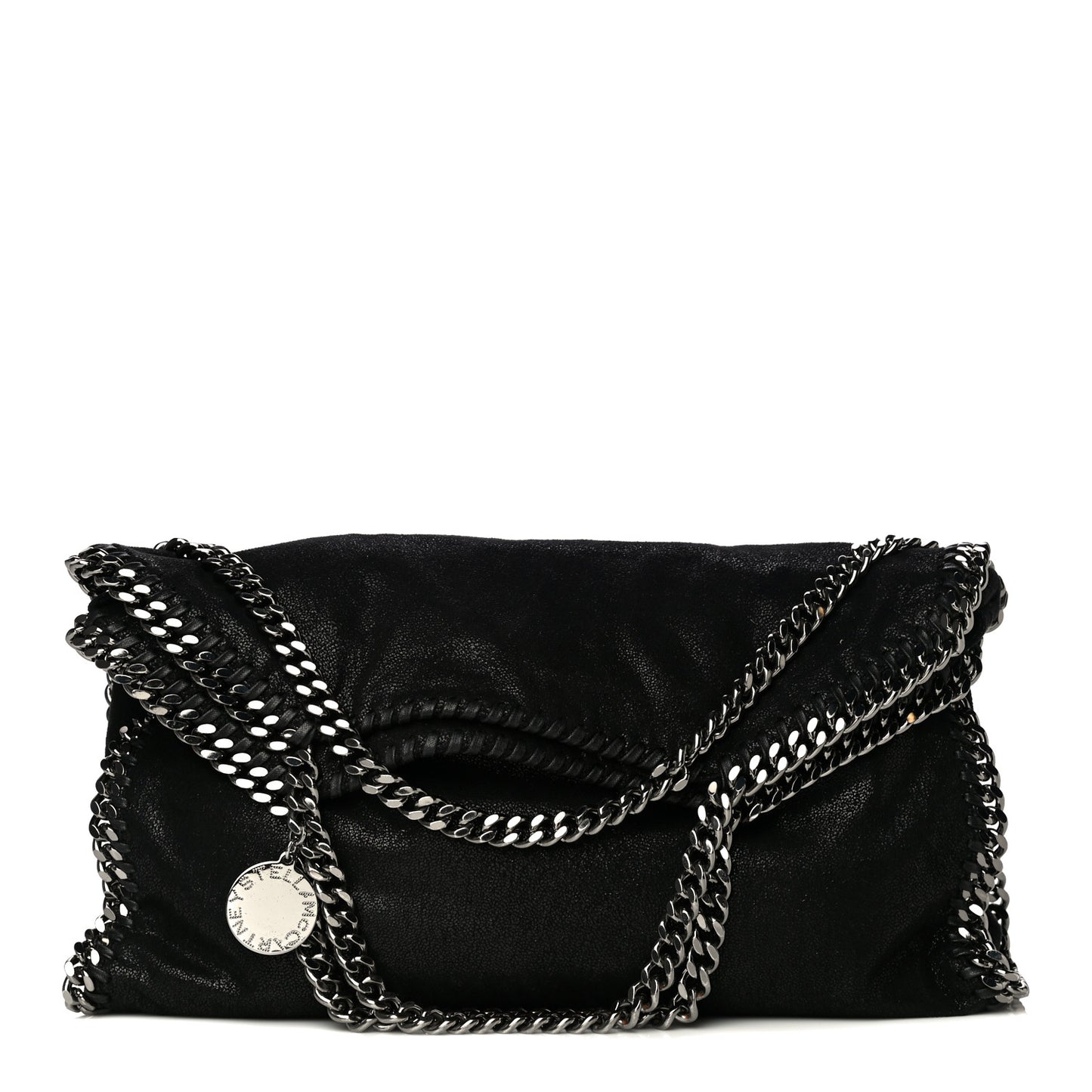 Shaggy Deer Falabella Fold Over Tote Black