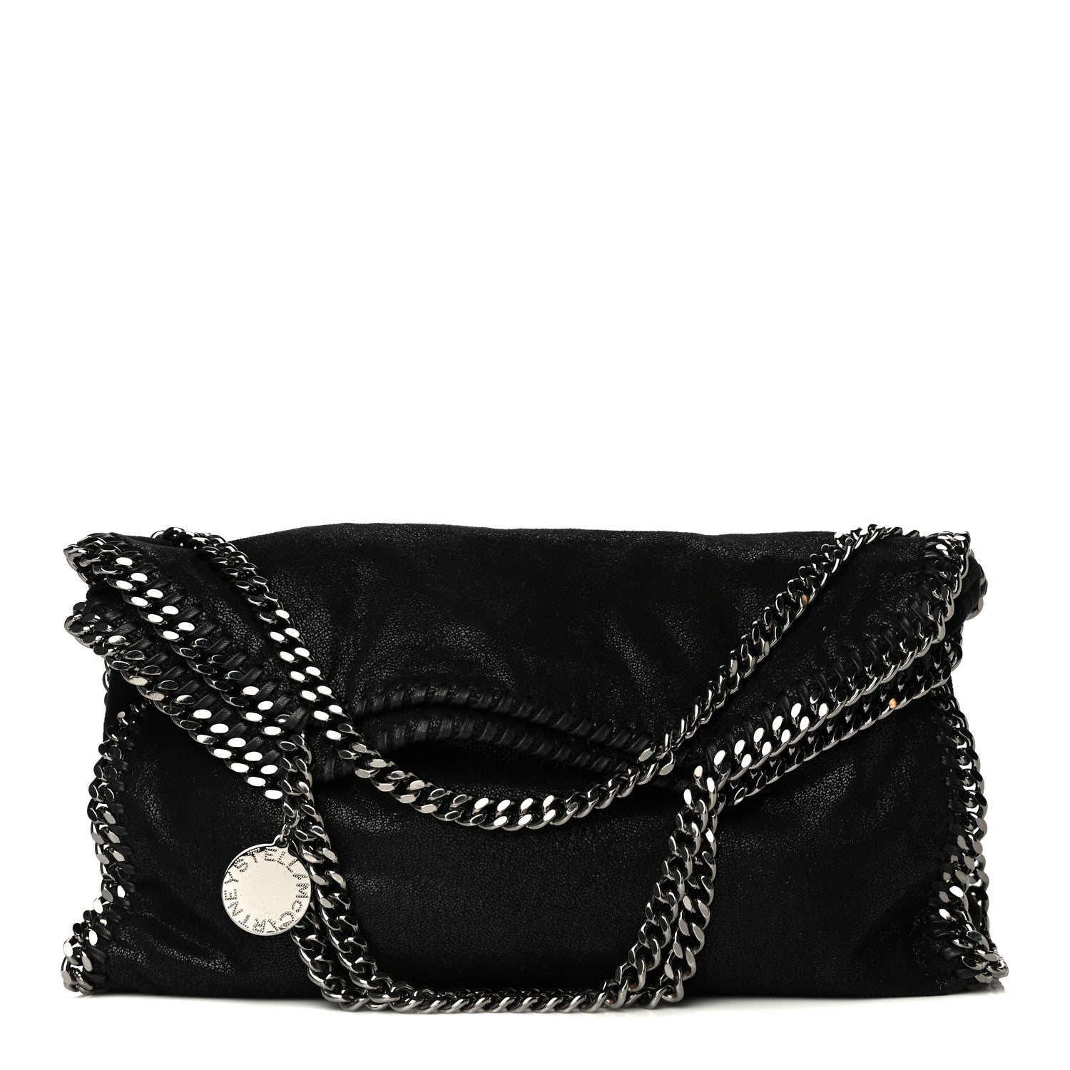 Stella McCartney Shaggy Deer Falabella Fold Over Tote Black 1 of 11