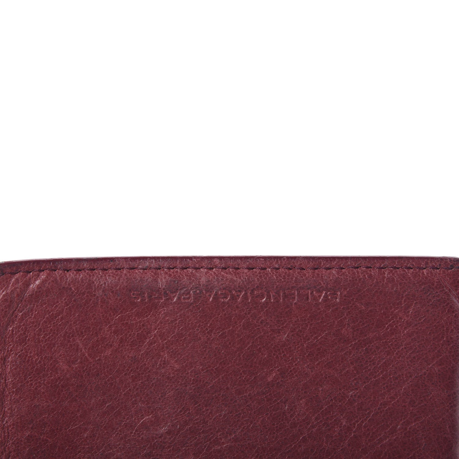Balenciaga Agneau Giant 12 Silver Hardware Card Case Cassis 7 of 10