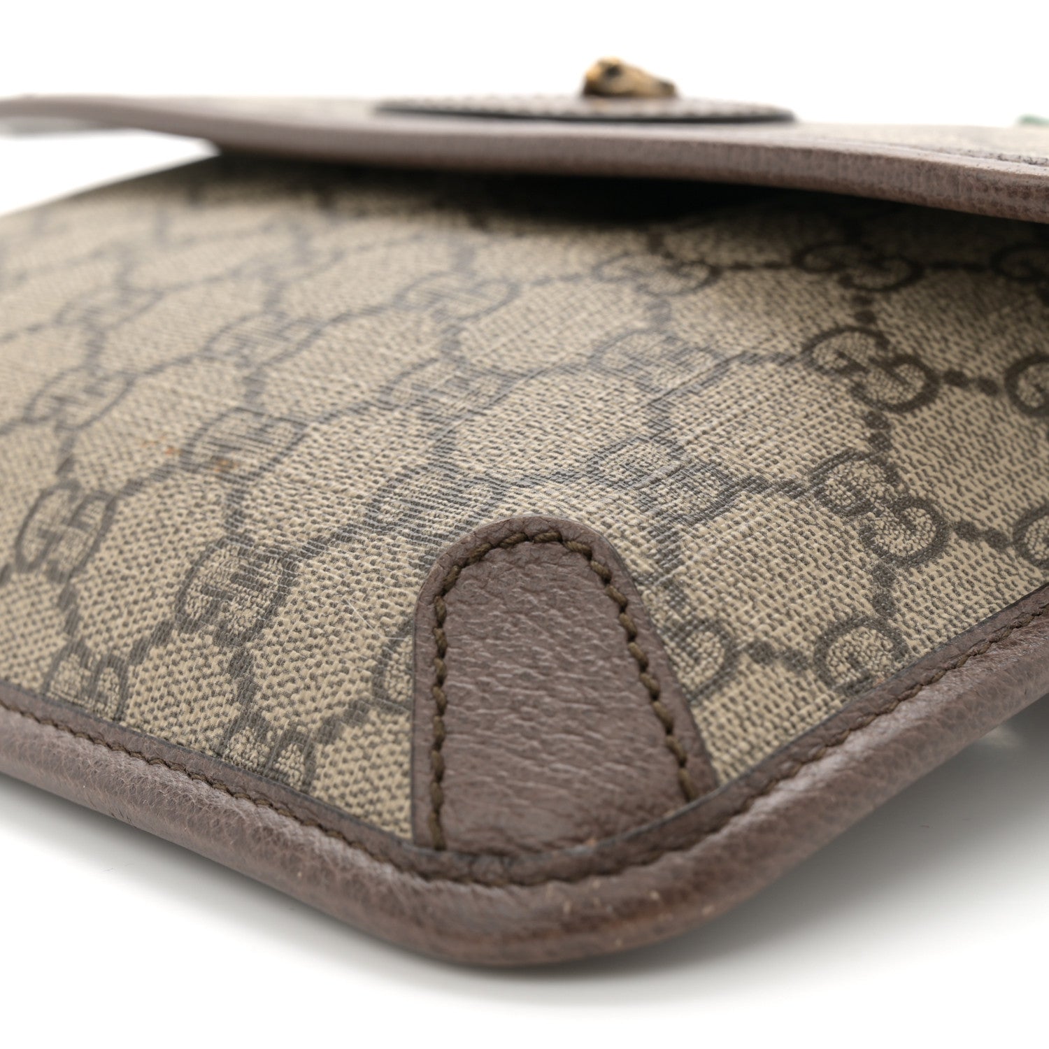 Gucci GG Supreme Monogram Neo Vintage Web Belt Bag Brown 10 of 12