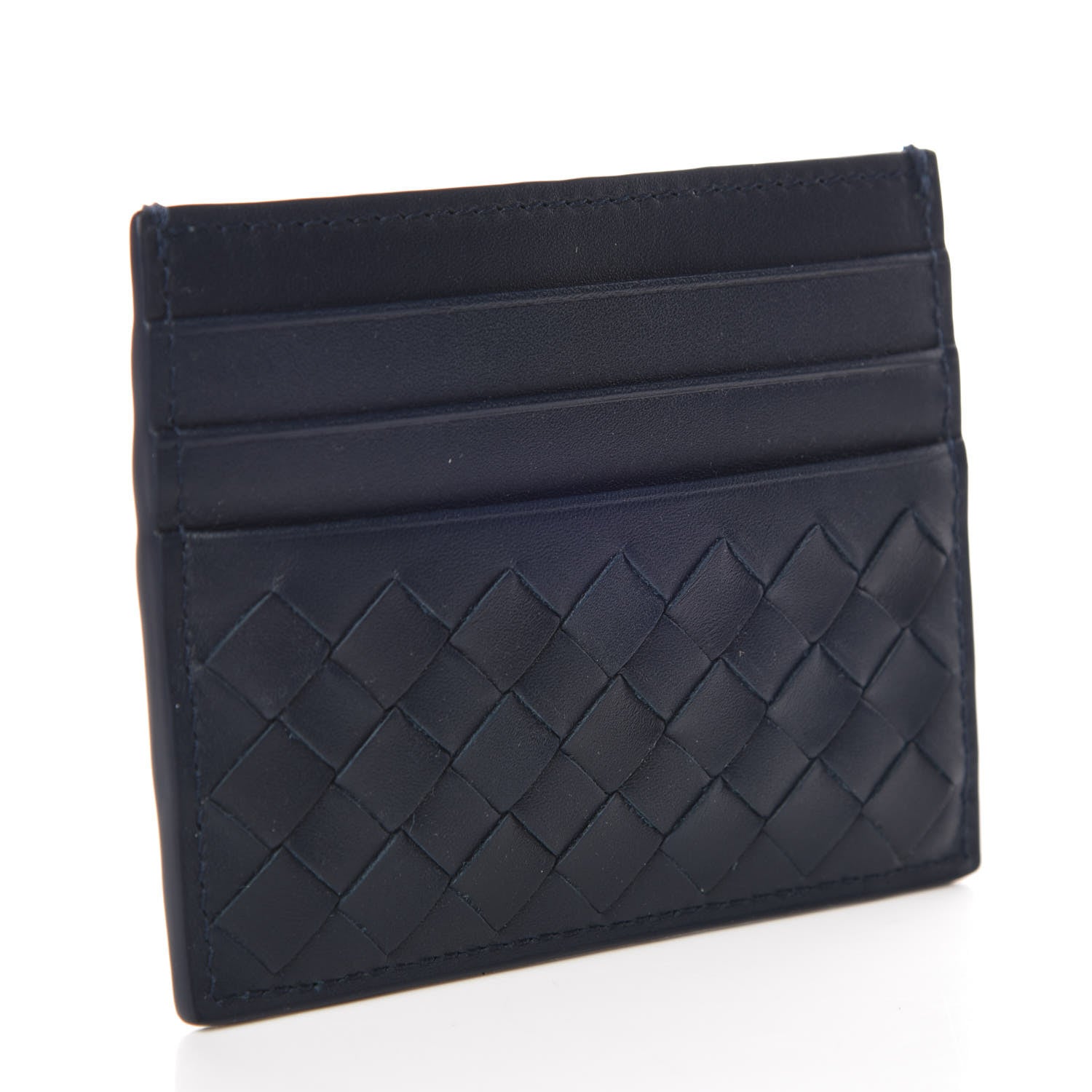 Bottega Veneta Nappa Intrecciato VN Card Case Denim 3 of 8
