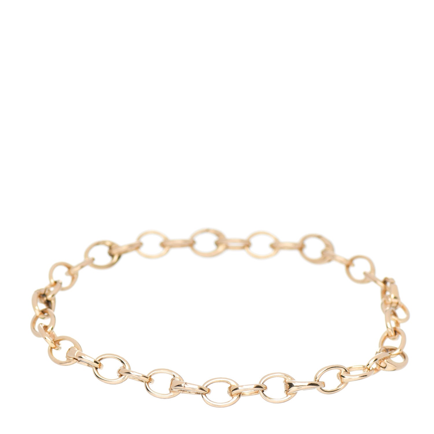 Tiffany 18K Rose Gold Oval Link Bracelet 1 of 3