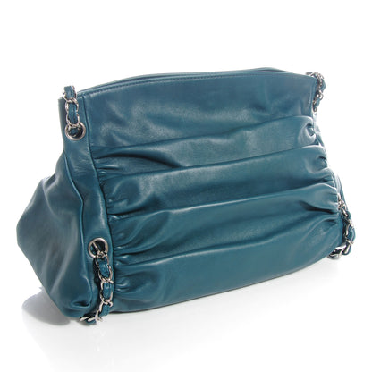 Chanel Lambskin Large Sharpei Shoulder Bag Turquoise 3 of 7