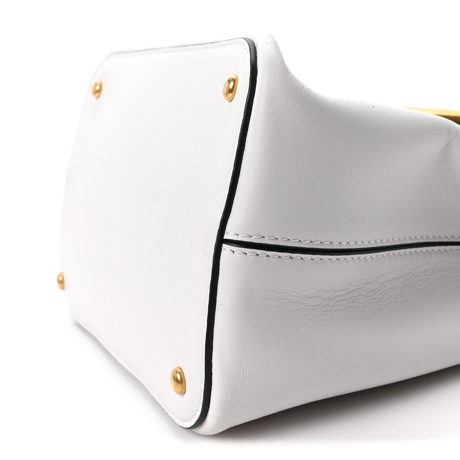 Valentino Garavani Nappa Mini Vlogo Bucket Bag White 9 of 9