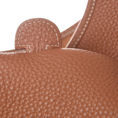 Hermes Taurillon Clemence Evelyne III PM Gold 7 of 8