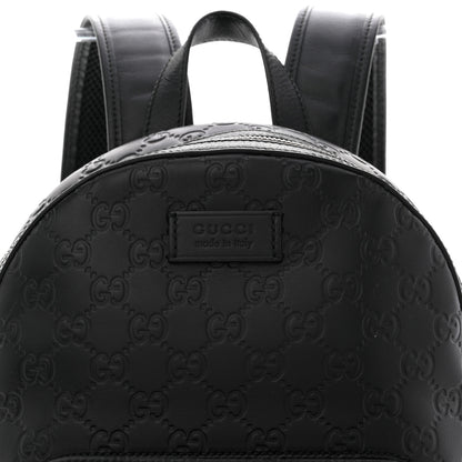 Gucci Guccissima Signature Small Day Backpack Black 8 of 13