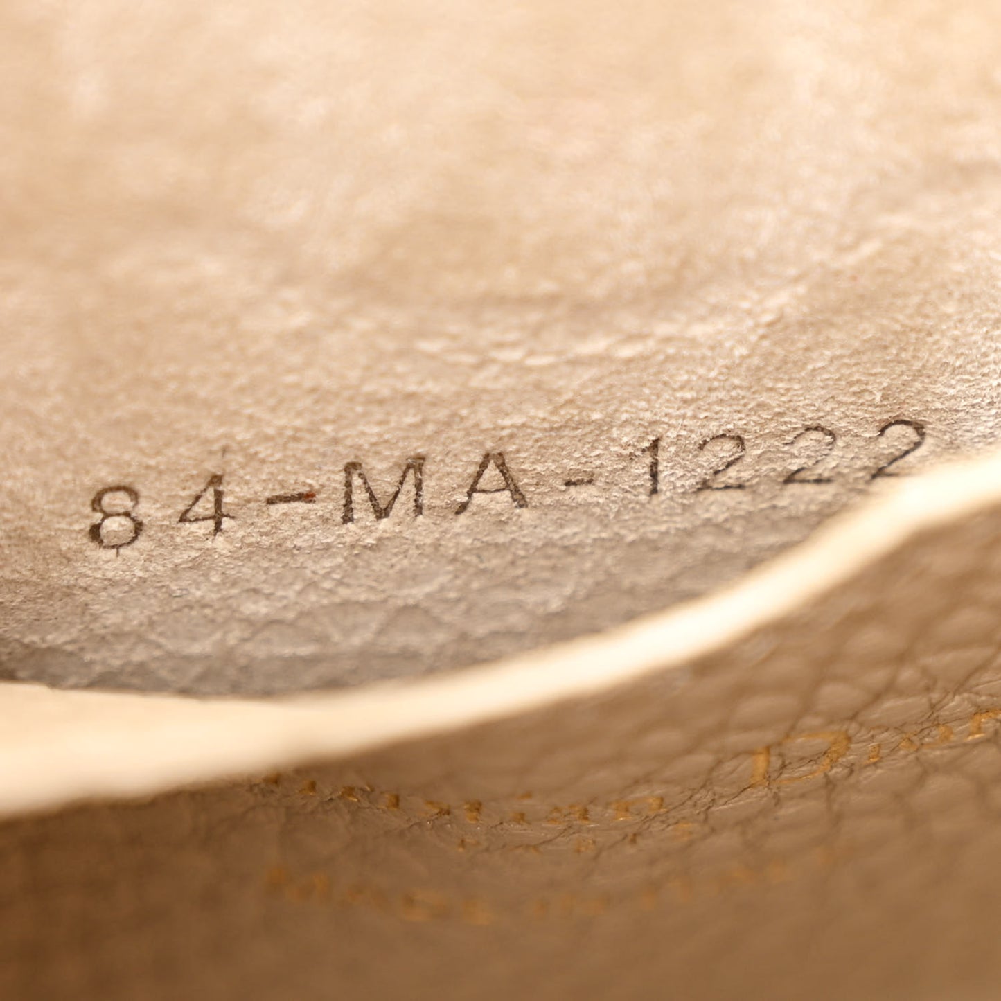 Grained Calfskin Medium Bobby Flap Beige