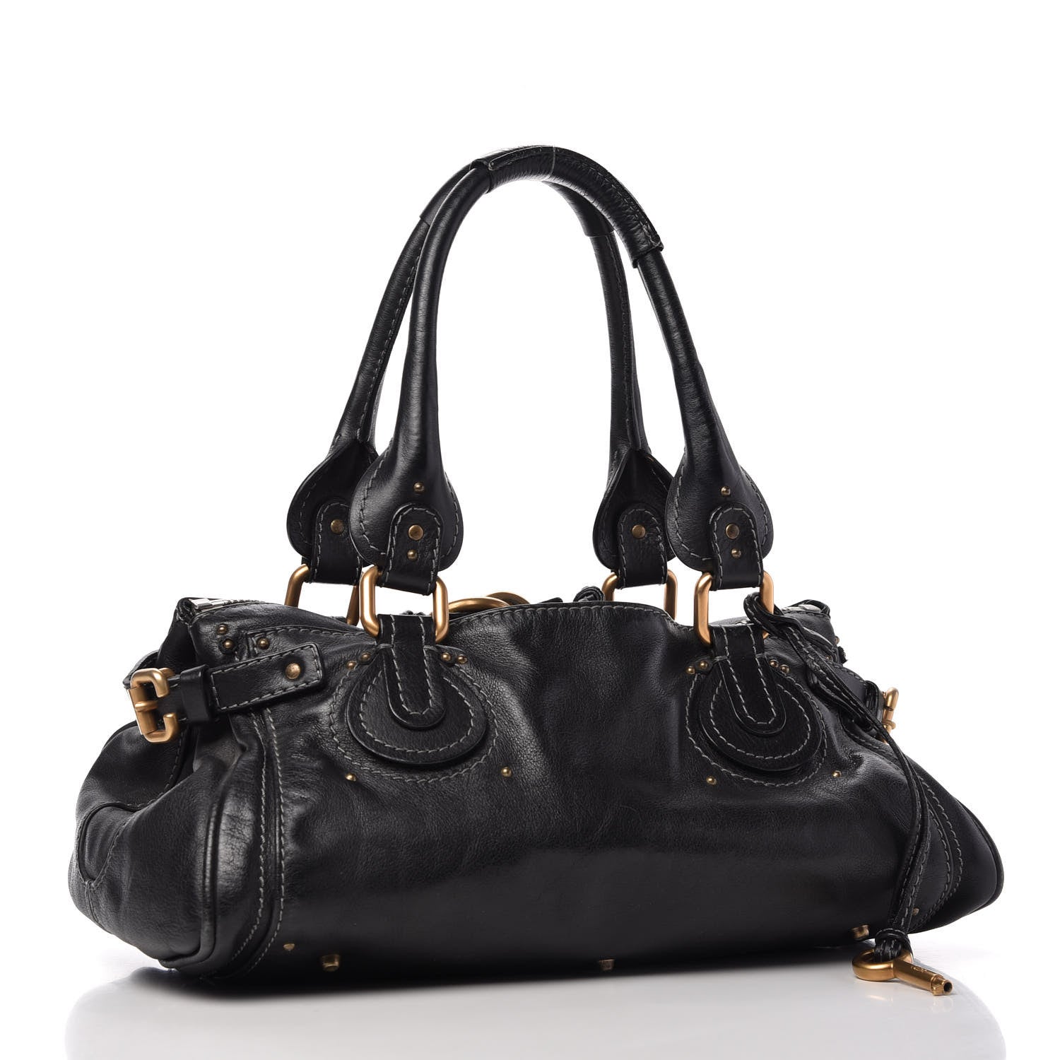 Chloe Calfskin Medium Paddington Satchel Black 3 of 10