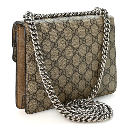 Gucci GG Supreme Monogram Mini Dionysus Shoulder Bag Taupe 3 of 12