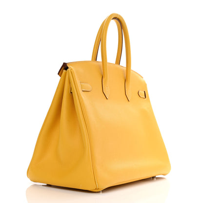 Hermes Epsom Verso Birkin 35 Curry Etoupe 3 of 13