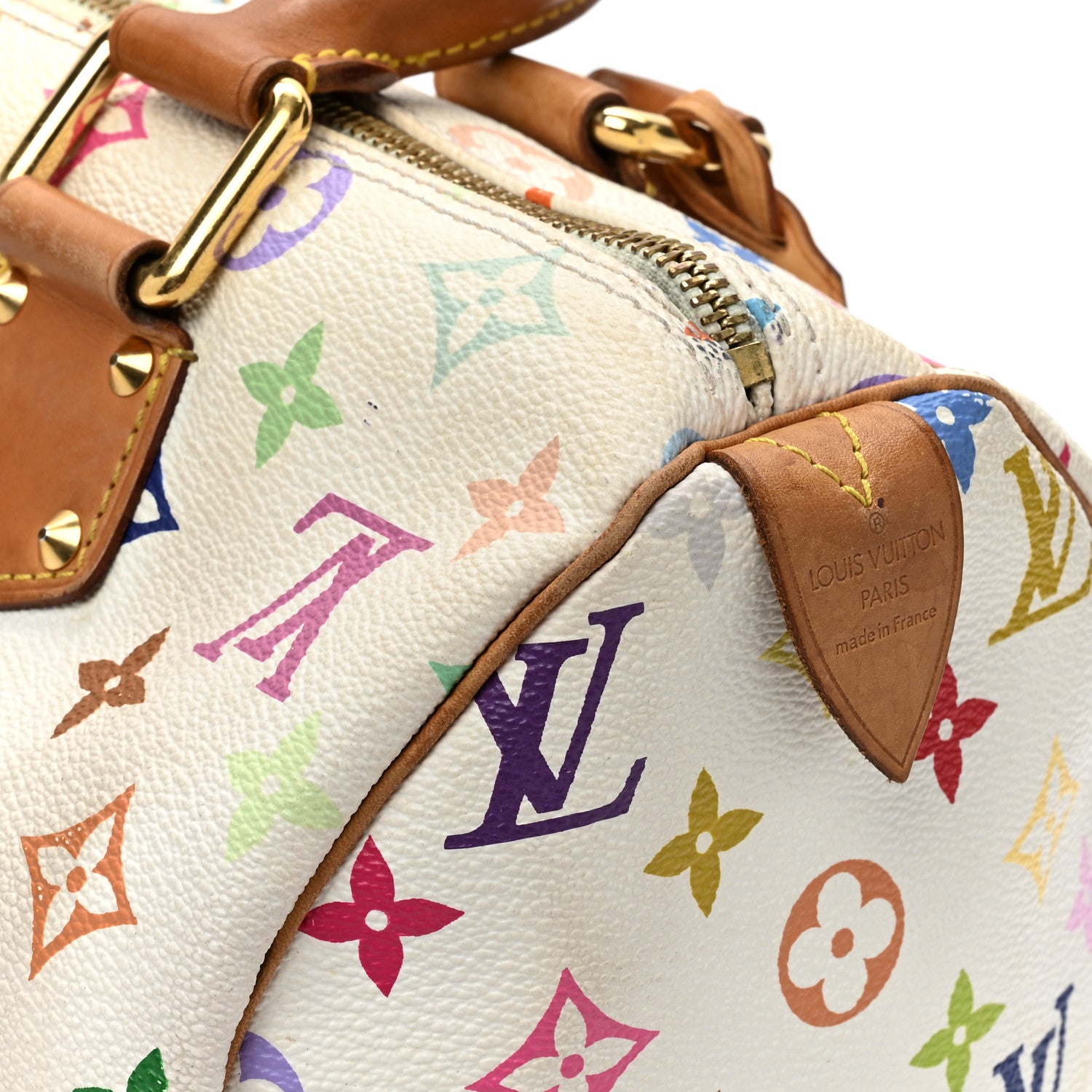Louis Vuitton Monogram Multicolor Speedy 30 White 18 of 21