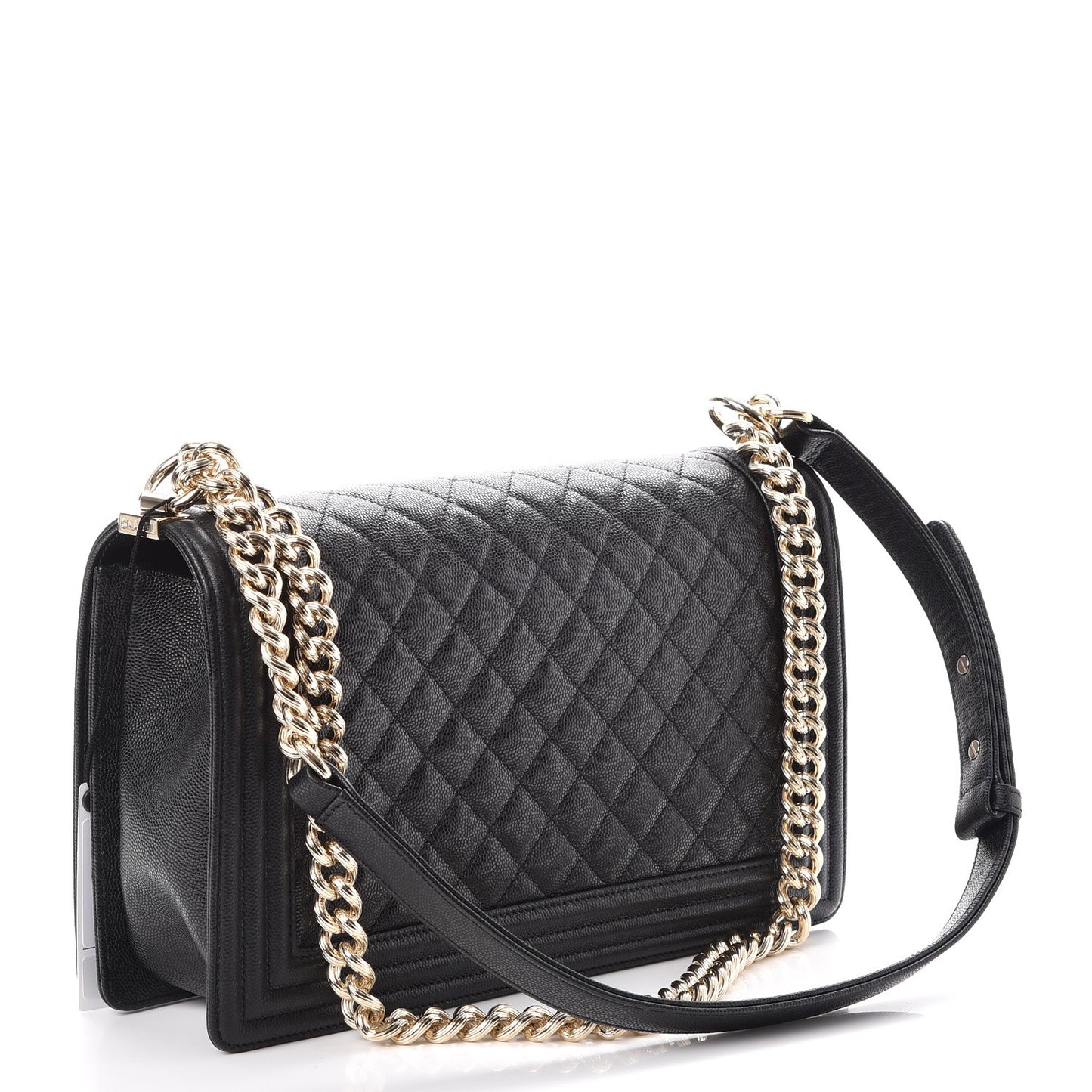 Caviar Quilted New Medium Boy Flap Black