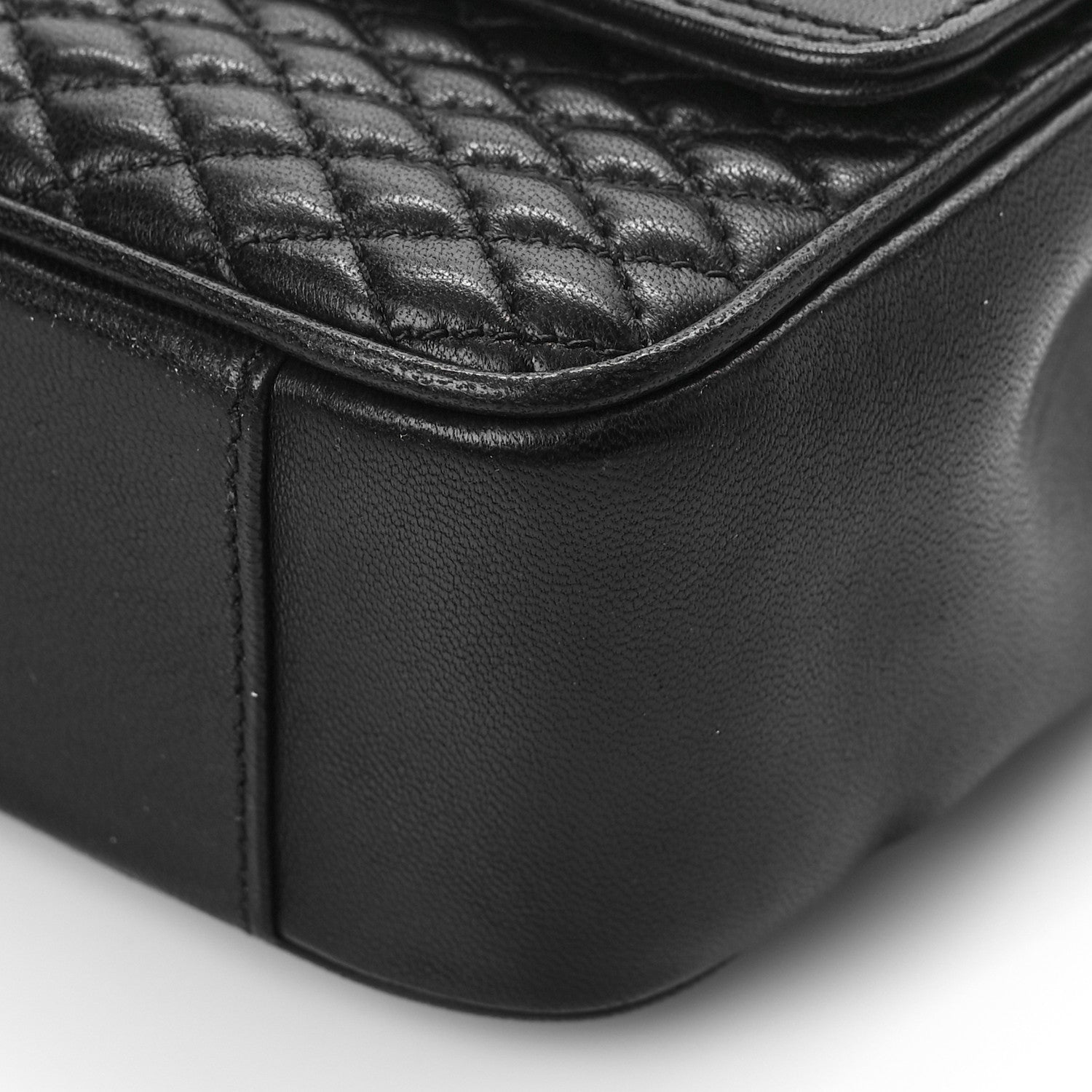 Saint Laurent Lambskin Quilted Victoire Shoulder Bag Black 7 of 7