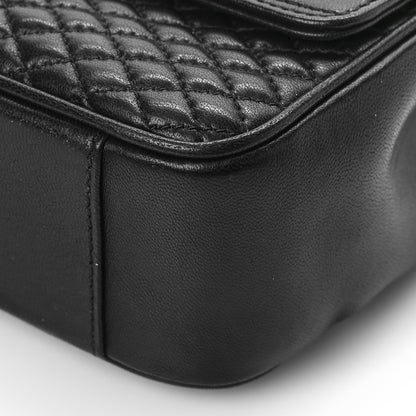 Saint Laurent Lambskin Quilted Victoire Shoulder Bag Black 7 of 7