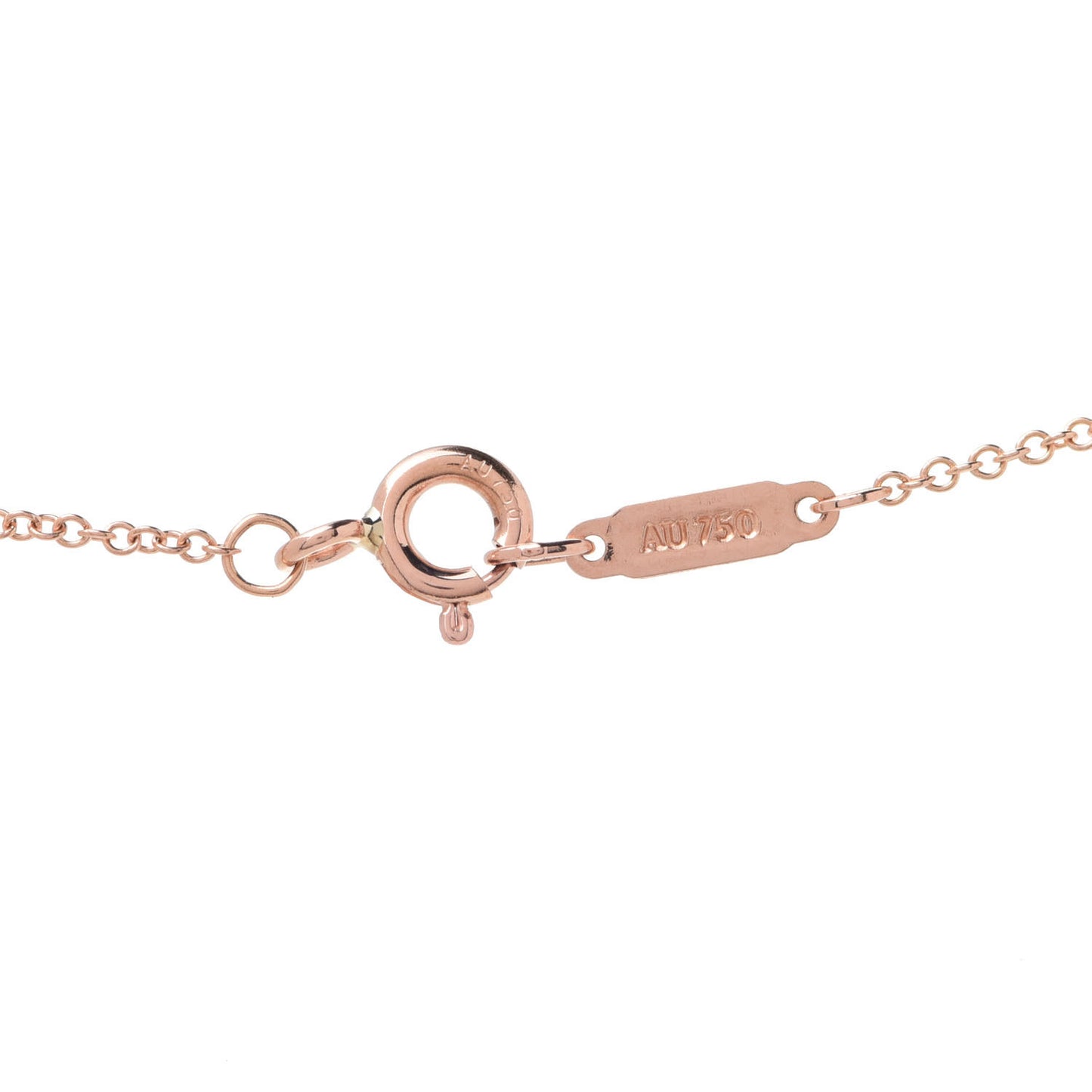 18K Rose Gold Diamond Large Victoria Key Pendant Necklace