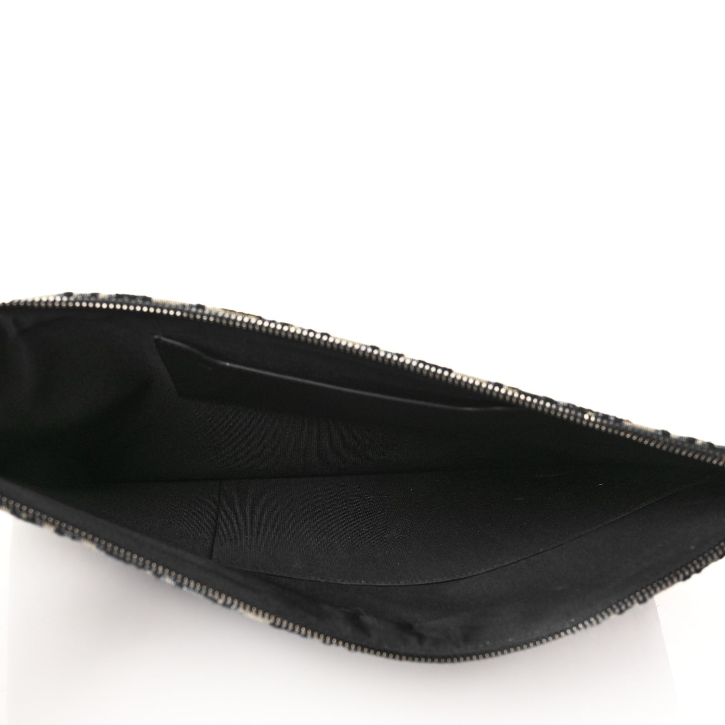Oblique A4 Flat Pouch Clutch Blue