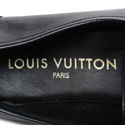 Louis Vuitton Lambskin Soho Flat Loafer 37 Black 9 of 10