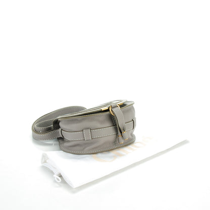Chloe Calfskin Mini Marcie Round Crossbody Bag Cashmere Grey 4 of 8