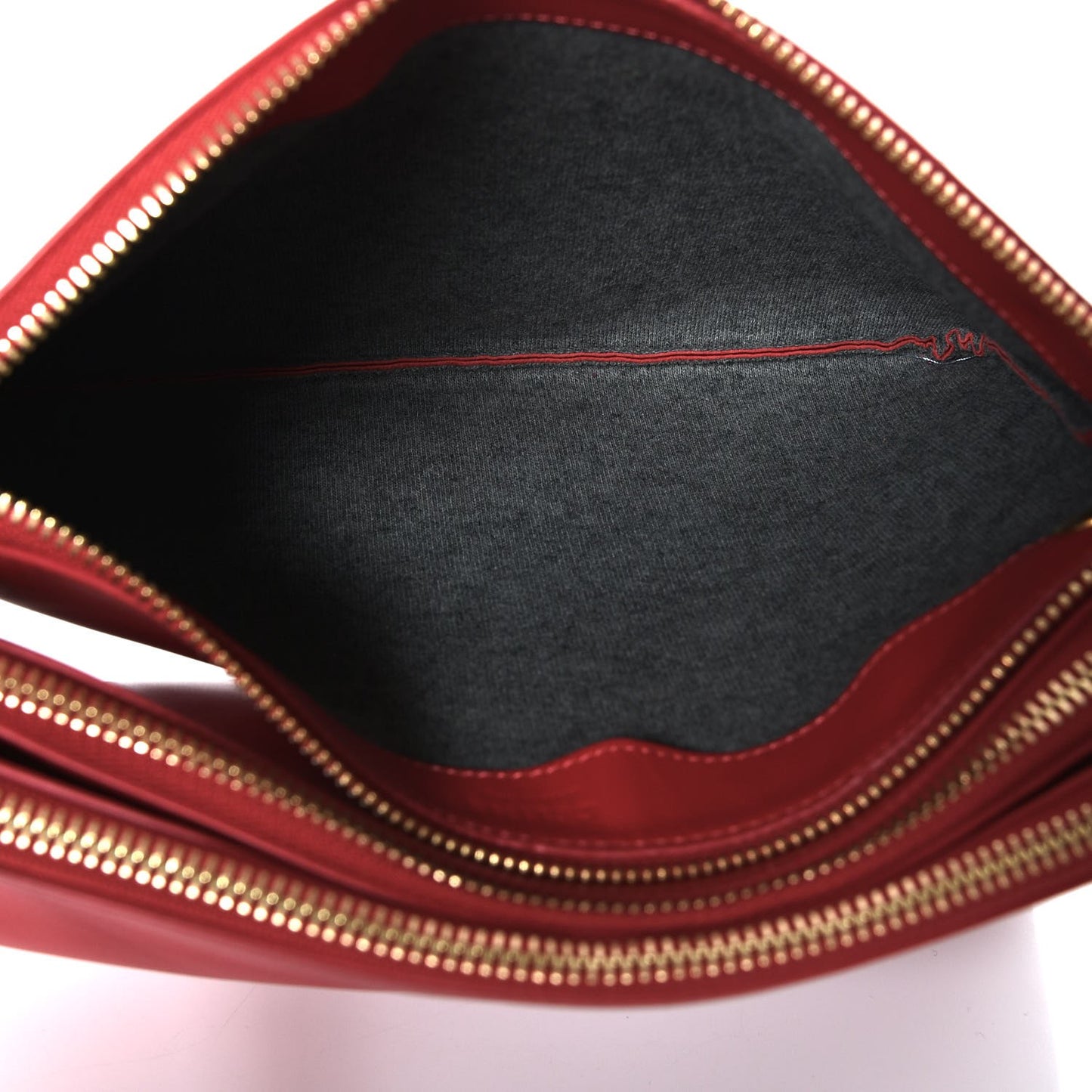 Lambskin Large Trio Crossbody Bag Red