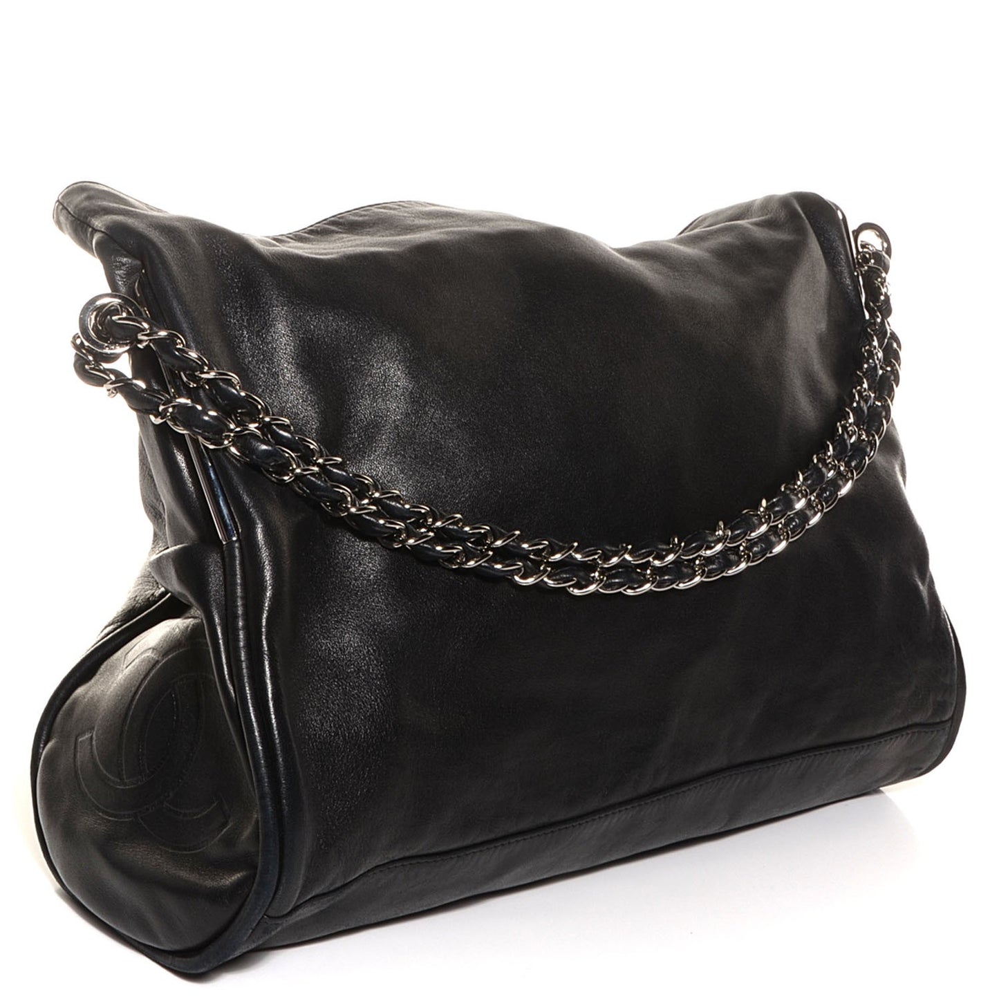Lambskin Large Ultimate Soft Tote Black