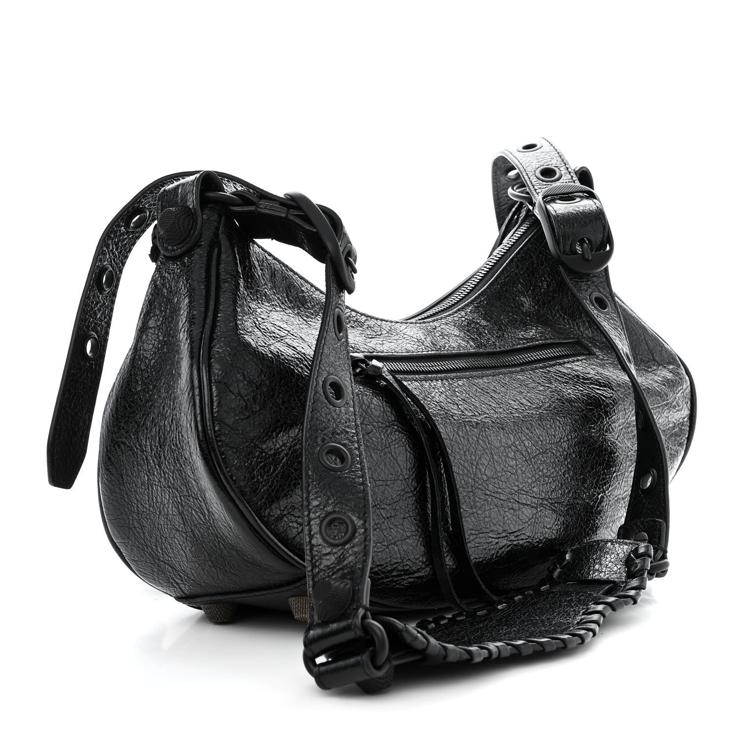 Balenciaga Agneau Arena Monochrome Small Le Cagole Shoulder Bag Black 3 of 9