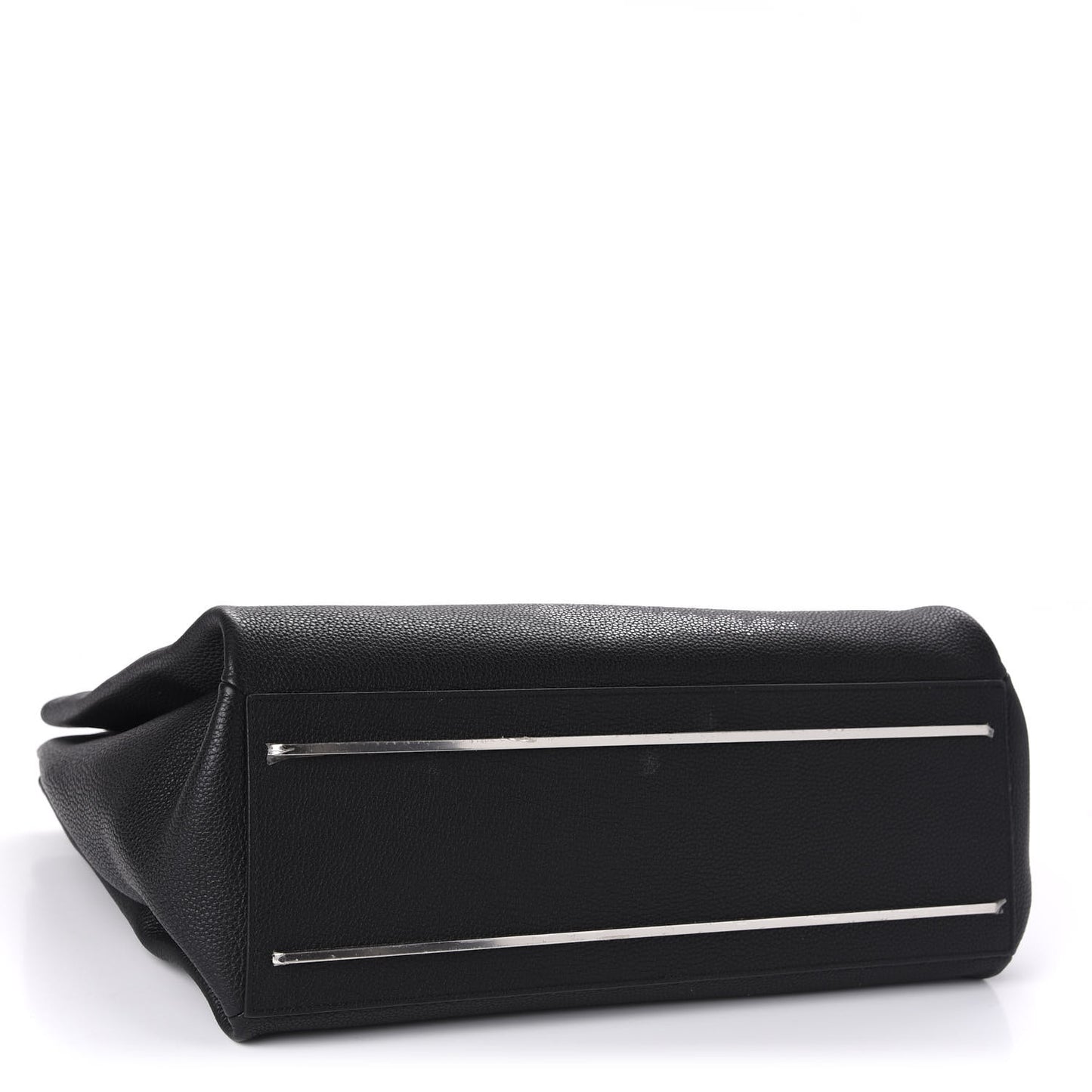 Calfskin Le Dix Soft Cabas M Shoulder Bag Black