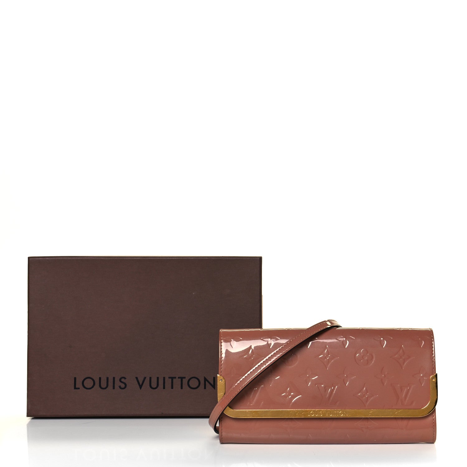 Louis Vuitton Vernis Rossmore MM Rose Velours 11 of 11
