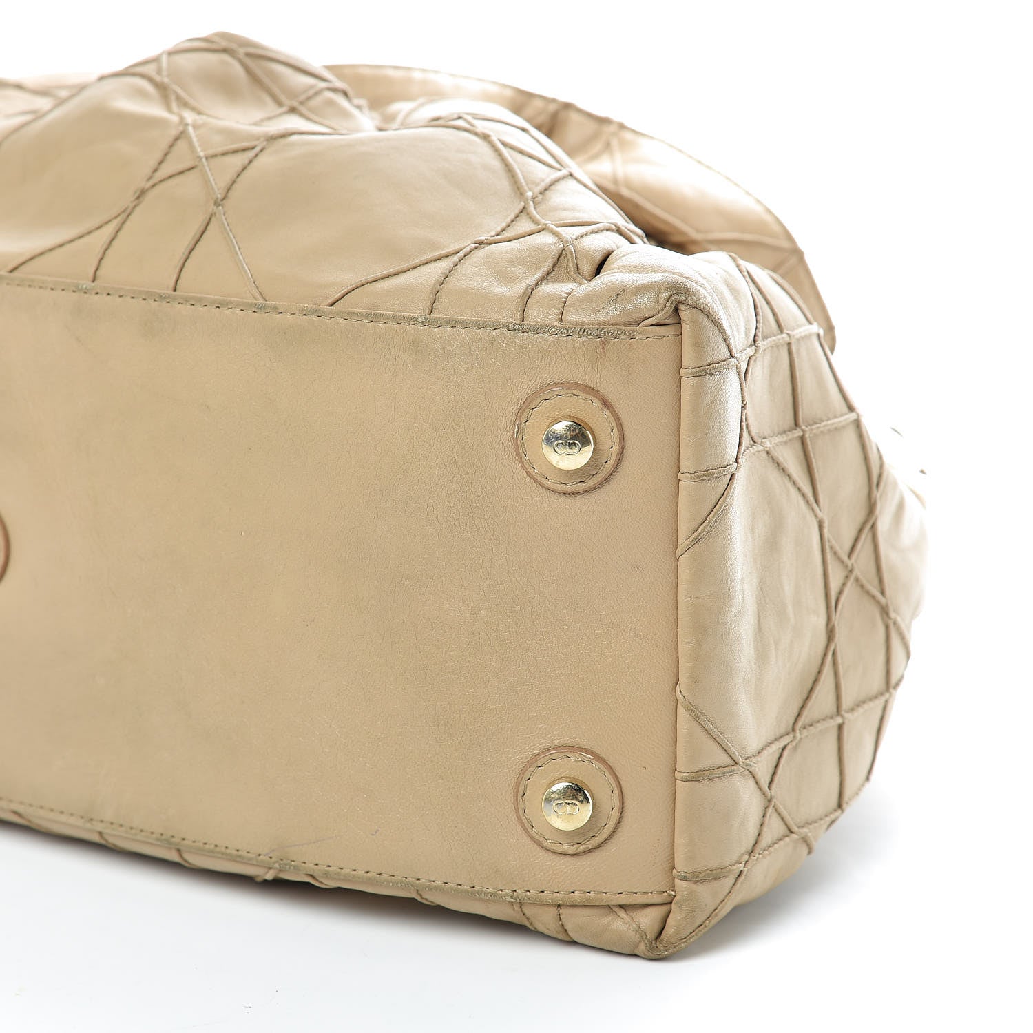 Christian Dior Lambskin Cannage Medium Le Trente Tote Beige 13 of 18